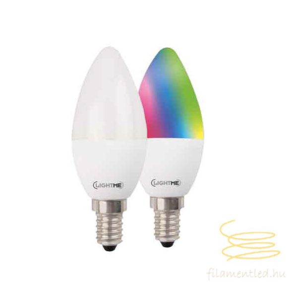 LIGHTME LED Varilux Dimmerable Candle RGB-W, Opal E14 4,9W 3000K LM85391