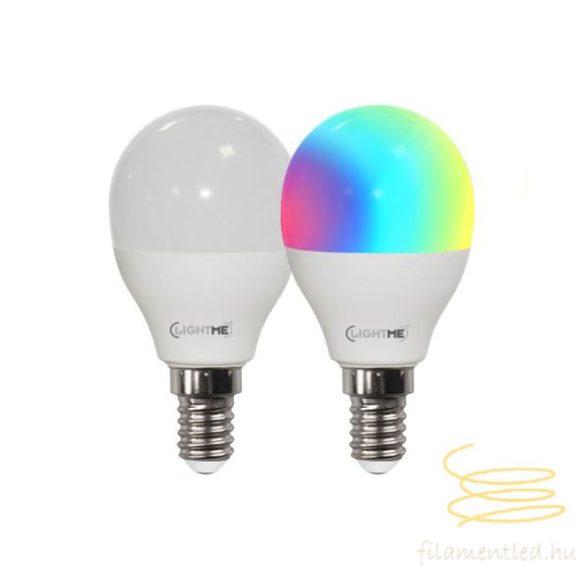 LIGHTME LED Varilux Dimmerable P45 RGB-W, Opal E14 4,9W 3000K LM85392