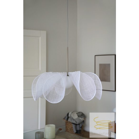 Markslöjd STYRKA Pendant 1L 75cm Satin Nickel/White  108818
