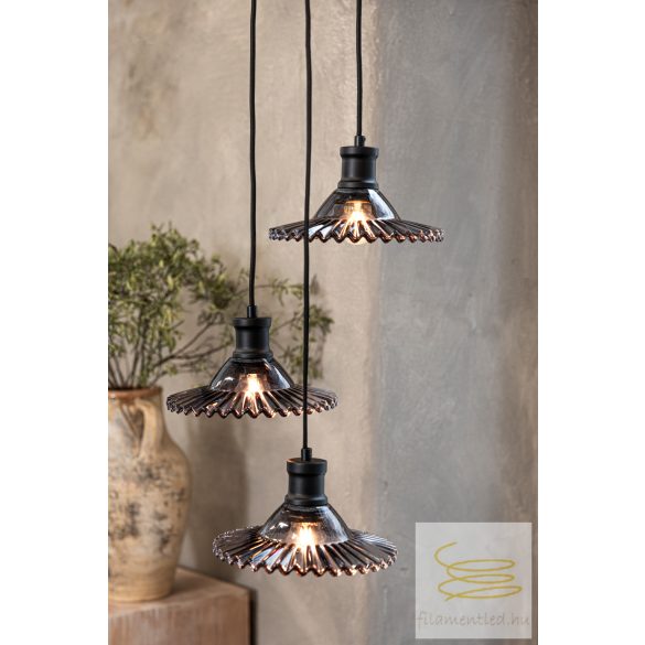 Markslöjd NOVIA Pendant 3L Black/Smoke 108853