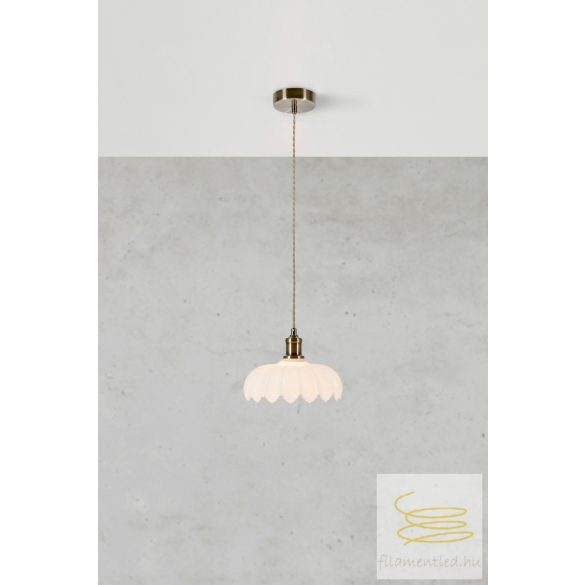 Markslöjd KURAGE Pendant 1L Antique Brass/White 108857