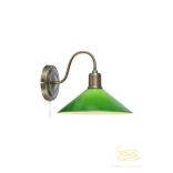 Markslöjd VELA Wall 1L Antique Brass/Green 108866