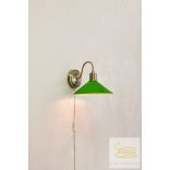 Markslöjd VELA Wall 1L Antique Brass/Green 108866