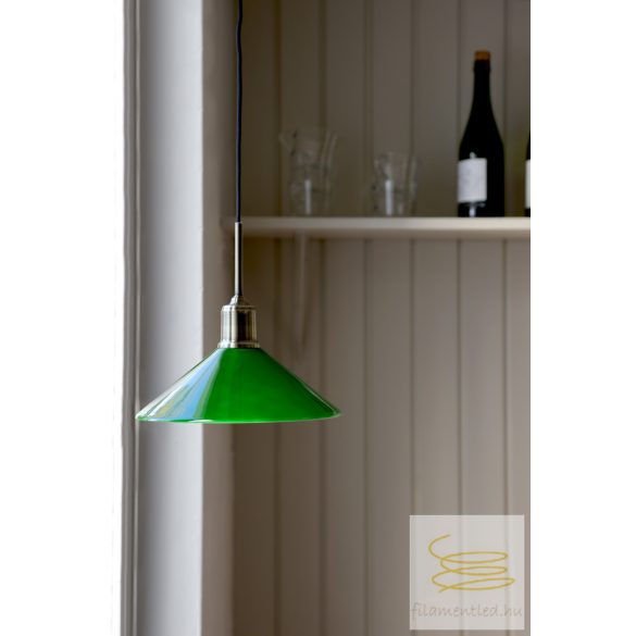 Markslöjd VELA Pendant 1L Antique Brass/Green 108868