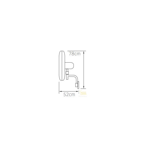 LINEME Professional fehér 20” 50cm fali ventillátor 02-00195-1