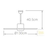 LINEME Deco 4 light 52” mennyezeti ventillátor