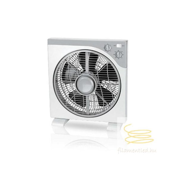 LINEME Boxfan fehér/szürke 12” 43cm álló ventillátor 02-00105