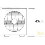 LINEME Boxfan fehér/szürke 12” 43cm álló ventillátor 02-00105