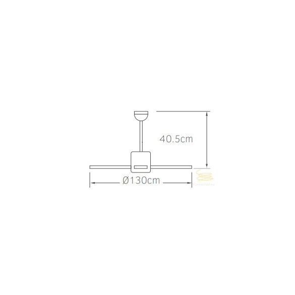 LINEME Deco NO light 52” mennyezeti ventillátor