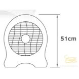 LINEME Floorfan fehér/szürke 14” 51cm álló ventillátor 02-00110