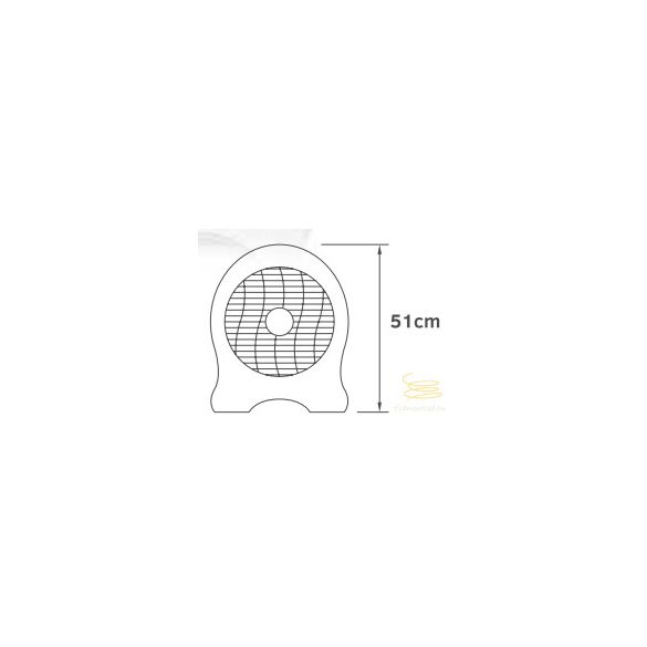 LINEME Floorfan fehér/szürke 14” 51cm álló ventillátor 02-00110