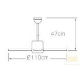 LINEME Trinity Titán 44” mennyezeti ventillátor 02-00127
