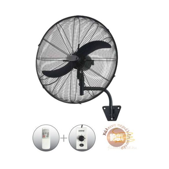 LINEME Professional fekete 26” 65cm fali ventillátor 02-00140-2
