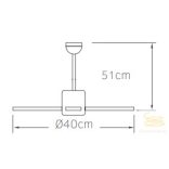 LINEME Typhoon Kávé 16” mennyezeti ventillátor 02-00170