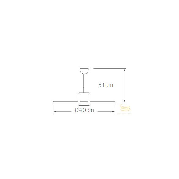 LINEME Typhoon Kávé 16” mennyezeti ventillátor 02-00170