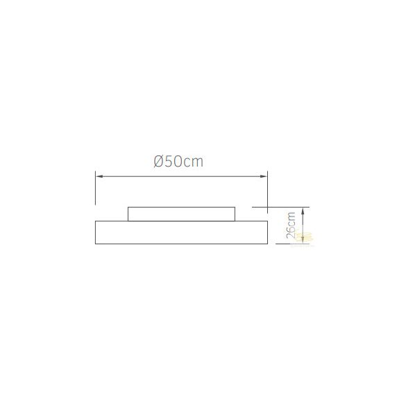 LINEME Aurora fehér 12” 02-00172 mennyezeti ventillátor