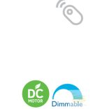 LINEME Helvia 12” arany/szén 02-00186 mennyezeti ventillátor