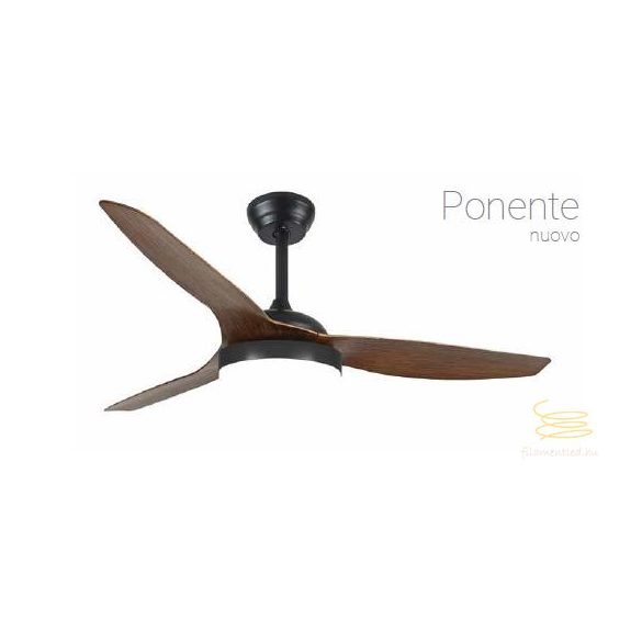 LINEME Ponente fekete/wenge 52” mennyezeti ventillátor 02-00194