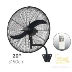   LINEME Professional fekete 20” 50cm fali ventillátor 02-00195-2
