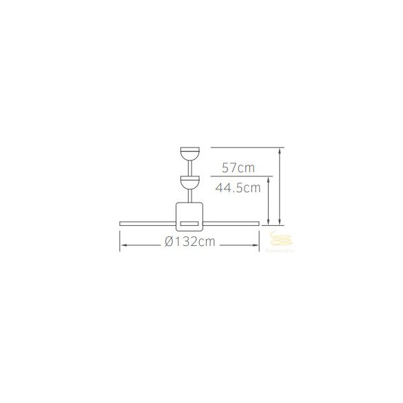 LINEME Atma 52” mennyezeti ventillátor