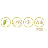 LINEME Hebe Light fehér 52” mennyezeti ventillátor 02-00311