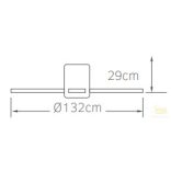 LINEME Hebe Light fehér 52” mennyezeti ventillátor 02-00311