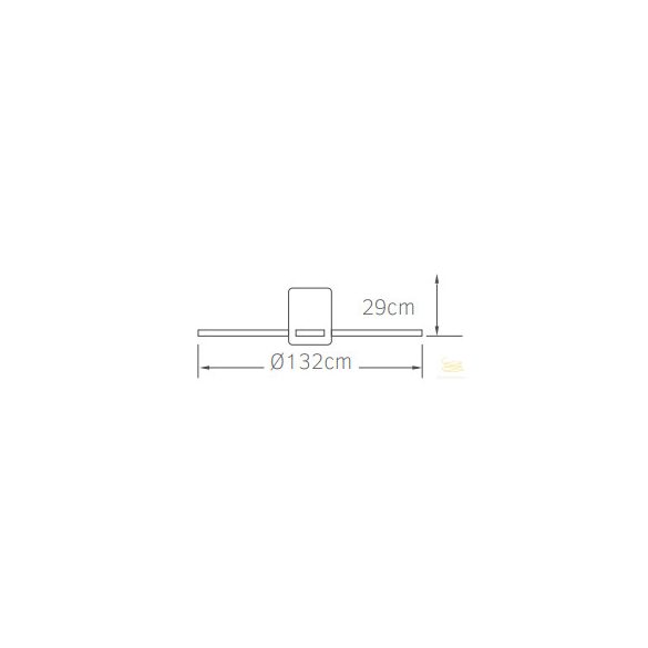 LINEME Hebe Light fehér 52” mennyezeti ventillátor 02-00311