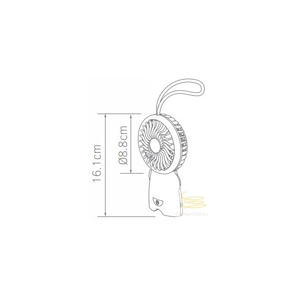 LINEME USB Mini fan Mentazöld 02-00404-27