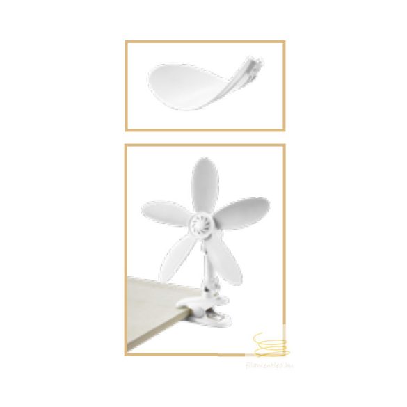 LINEME Clip fan ultrasoft white 02-00406