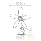 LINEME Clip fan ultrasoft white 02-00406