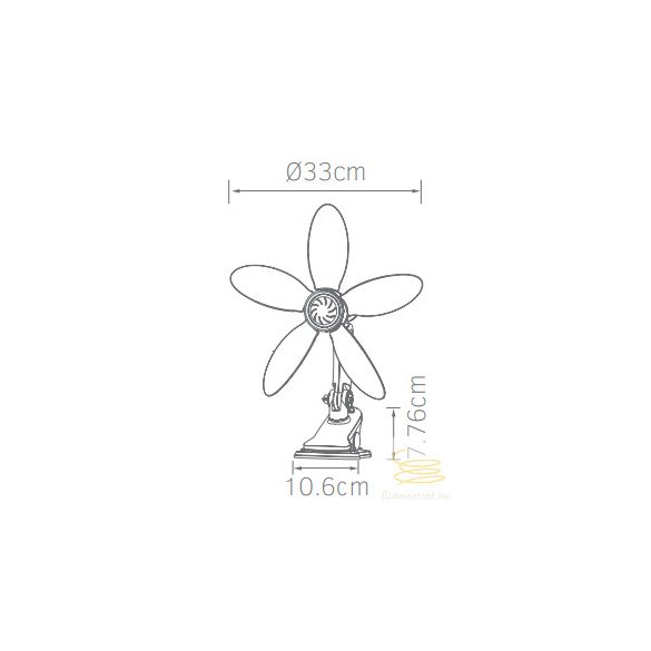 LINEME Clip fan ultrasoft white 02-00406
