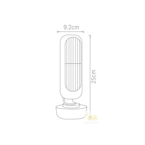 LINEME Retro USB tower fan 2 motors 02-00412