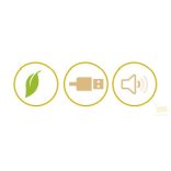 LINEME Retro USB tower fan 2 motors 02-00412