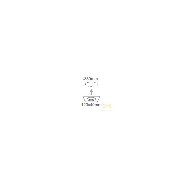 OS_ME RECESSED TRIMLESS DOWNLIGHT SQUARE FIX PAR16 GU10