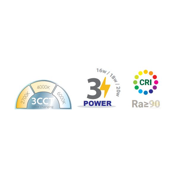 OS_ME CROWN LED TRACK LAMP 20W 3CCT 3POWER CRI90