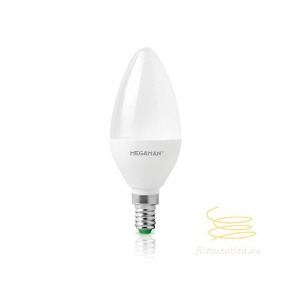 MEGAMAN LED DIM-TO-WARM DIMMERABLE CANDLE OPAL E14 6W 2800-1800K 330° OM40-05230