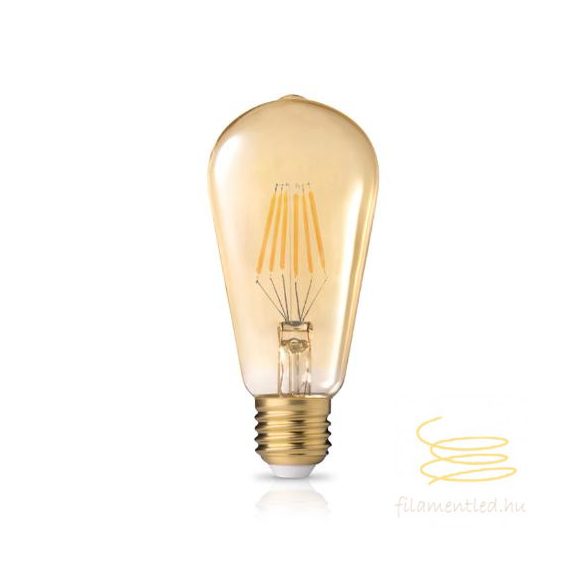 OS_ME LED Filament Dimmerable ST64 Vintage Gold Clear E27 8W 2200K OM44-050419
