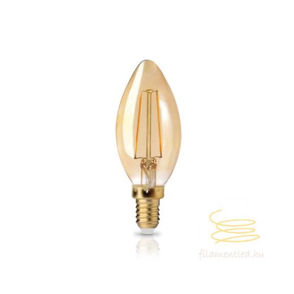 OS_ME LED FILAMENT Dimmerable Vintage Candle Clear E14 6W 2200K OM44-05870
