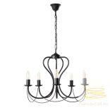 ONLI LAMPADARIO CANDELA 5 LUCI COL.NERO 4236/5N