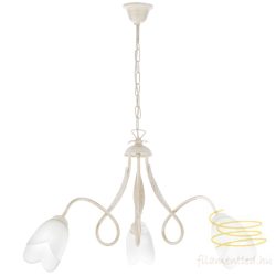 ONLI LAMPADARIO DOPPIO GIRO 3L COL. AVORIO 4250/3A