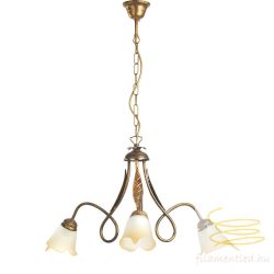 ONLI LAMPADARIO DOPPIO GIRO 3L COL. BRONZO 4250/3B