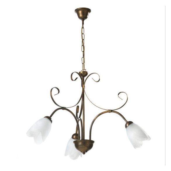 ONLI LAMPADARIO ODINO 3xE14 COL. BRONZO 4623/3