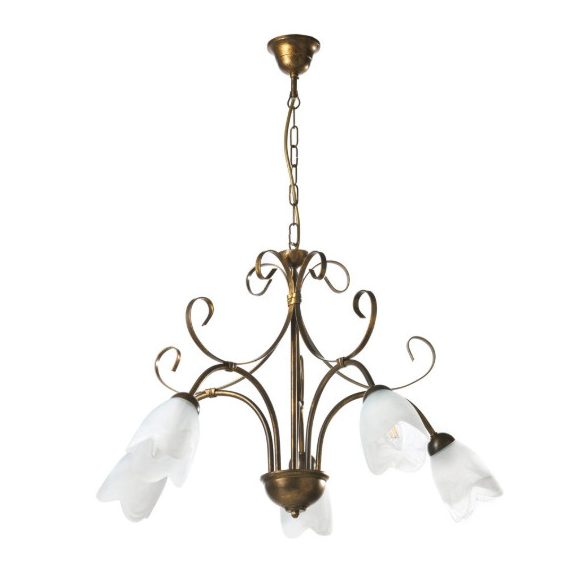 ONLI LAMPADARIO ODINO 5xE14 COL. BRONZO 4623/5