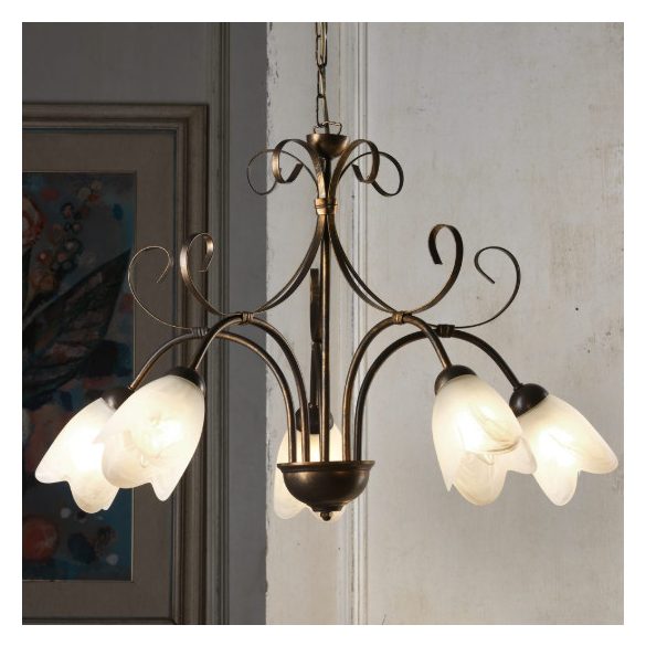 ONLI LAMPADARIO ODINO 5xE14 COL. BRONZO 4623/5