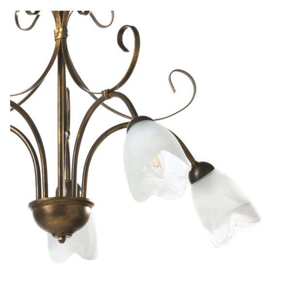 ONLI LAMPADARIO ODINO 5xE14 COL. BRONZO 4623/5