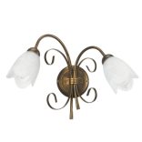 ONLI APPLIQUE ODINO 2xE14 COL. BRONZO 4623/AP2