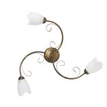 ONLI PLAFONIERA ODINO 3xE14 COL. BRONZO 4623/PL3