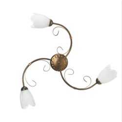 ONLI PLAFONIERA ODINO 3xE14 COL. BRONZO 4623/PL3