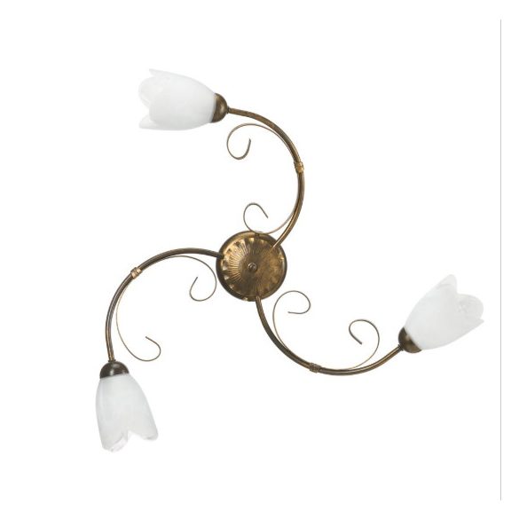 ONLI PLAFONIERA ODINO 3xE14 COL. BRONZO 4623/PL3