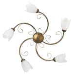 ONLI PLAFONIERA ODINO 5xE14 COL. BRONZO 4623/PL5